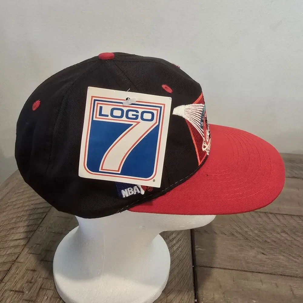 Vintage 90s Logo 7 NBA Coca-Cola Basketball Snapback Hat Cap NWT Embroidered